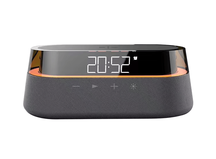 Nachttisch-Radiowecker mit kabellosem Laden und Nachtlicht Modernes All-in-One-Design | S39W