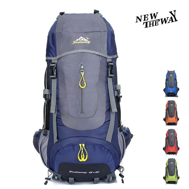 70L Wanderrucksack mit großem Fassungsvermögen – Wasserdichter Trekkingrucksack mit ergonomischem Tragesystem für Damen & Herren | 0621
