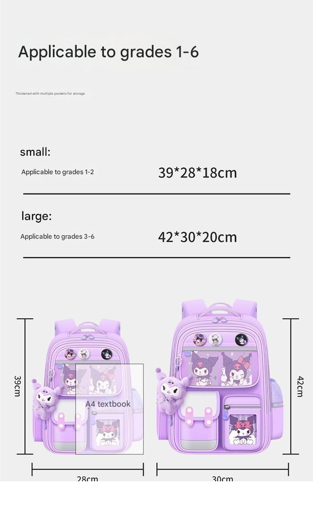 Kulomi Kinder-Schulrucksack – Leichtes, ergonomisches und rückenstützendes Design für Kinder | 1-602