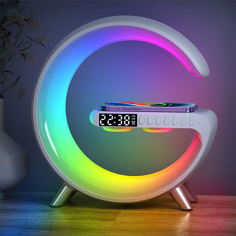 G-Speaker 15W Wireless Charger Wecker Bluetooth mit APP-Steuerung RGB Schreibtischlampe LED | 1001