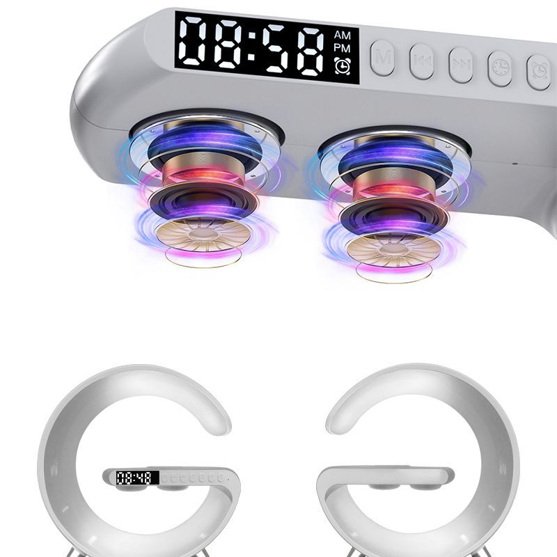 G-Speaker 15W Wireless Charger Wecker Bluetooth mit APP-Steuerung RGB Schreibtischlampe LED | 1001