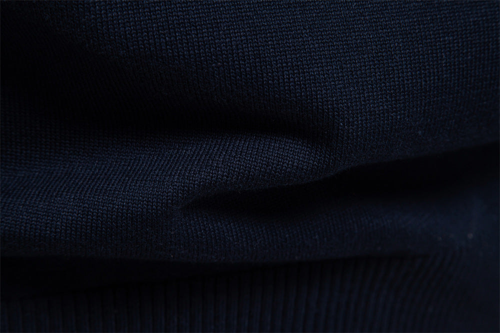Winterpullover mit V-Ausschnitt, einfarbig, langärmelig, warm, Oberteile | VSW-02