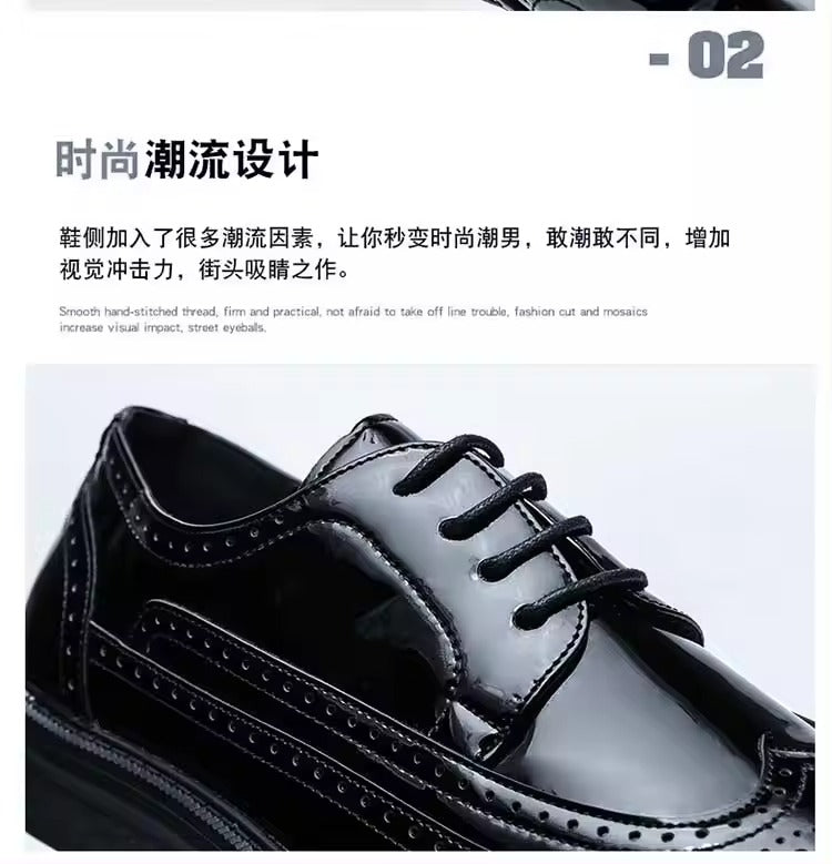 Herren Formelle Lederschuhe Kleid Hochzeit Oxford Brogue Männliche Schuhe Arbeitsstiefel
