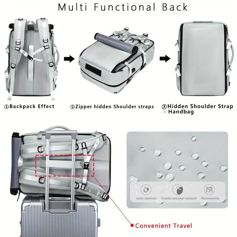 Professioneller Rucksack Geräumiger Reiserucksack Schuhfach Wasserabweisend Outdoor Wander- und Campingtasche Mehrere Taschen & Gepolsterte Schultergurte | 7798