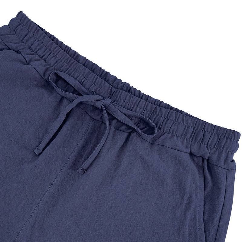Leichte Strandshorts aus Leinenmischung für Herren – Relaxed Fit 5-Zoll-Freizeitshorts | WW-2