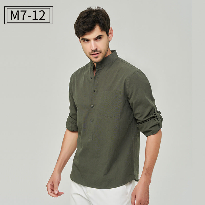 Herrenhemd Henry mit klassischem Design und Knopfleiste, vielseitiger Business-Stil | M7