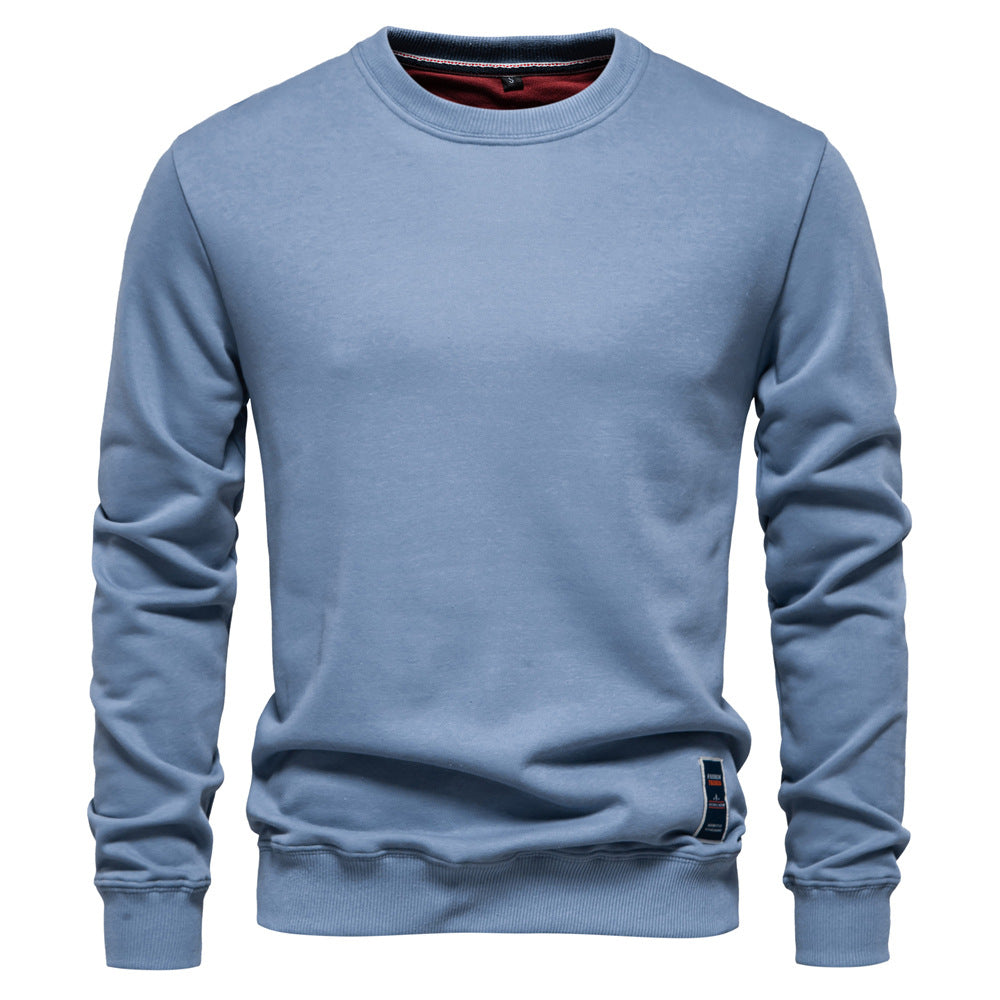 Winterdicker Pullover mit Rundhalsausschnitt, einfarbig, langärmelig, warm, schmaler Pullover | HD156