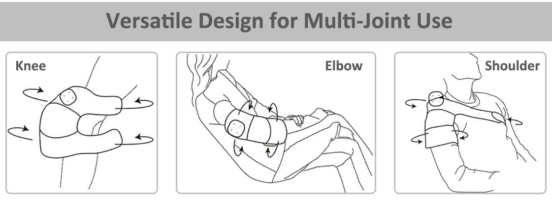Beheizte Kniebandage, kabelloses Kniemassagegerät mit Wärme und Vibration zur Schmerzlinderung bei Arthritis, Bein- und Kniemassagegerät | YC-906B