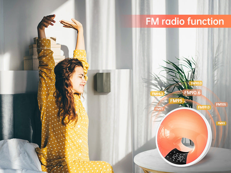 Smart Sleep Light Bluetooth-Lautsprecher Sonnenaufgangssimulation Wecker mit Radio & Einschlafhilfe | EH-A90