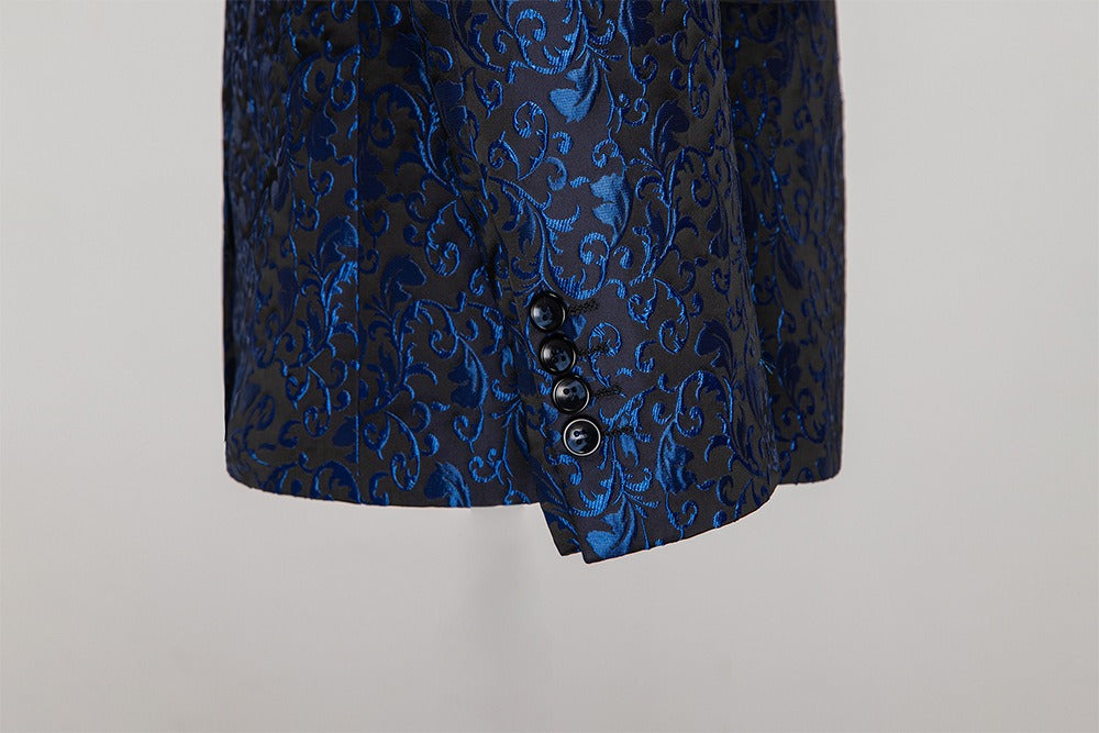 Herren Jacquard Luxus Hochzeitsanzüge Jacken Smoking Bankett Jacquard Blazer | 666