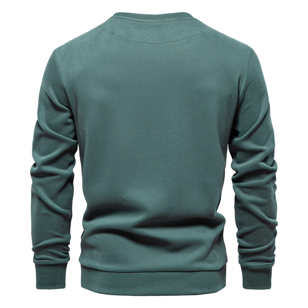 Herren Winter Sweatshirts Rundhalsausschnitt Casual Pullover Langarm Baumwolle Pullover Top | HD136