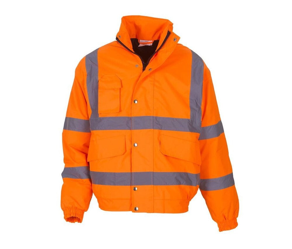 Warnschutz-Fleecejacken mit reflektierenden Warnschutzelementen – Warme Winter-Arbeitskleidung | GHVP211&218