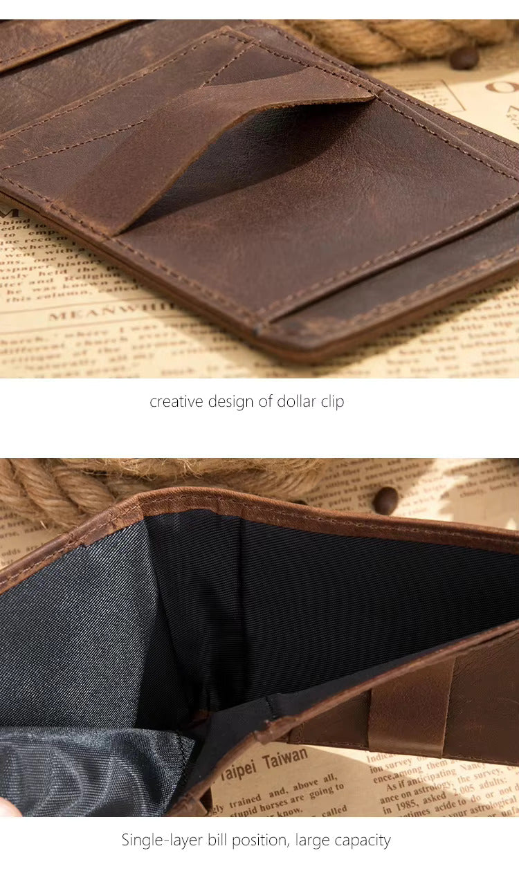 RFID-Diebstahlsichere Herren-Lederbrieftasche Stilvolles und sicheres Design für den täglichen Gebrauch | 1042