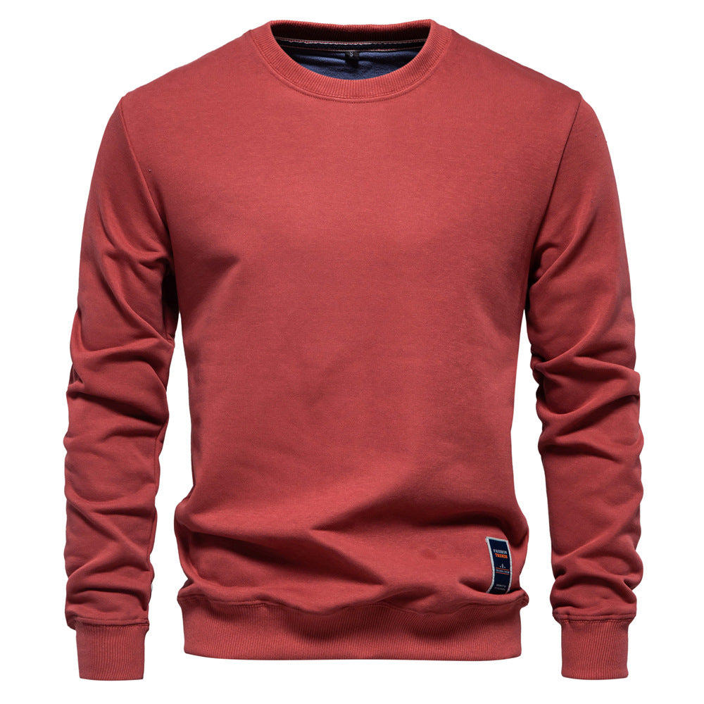 Winterdicker Pullover mit Rundhalsausschnitt, einfarbig, langärmelig, warm, schmaler Pullover | HD156