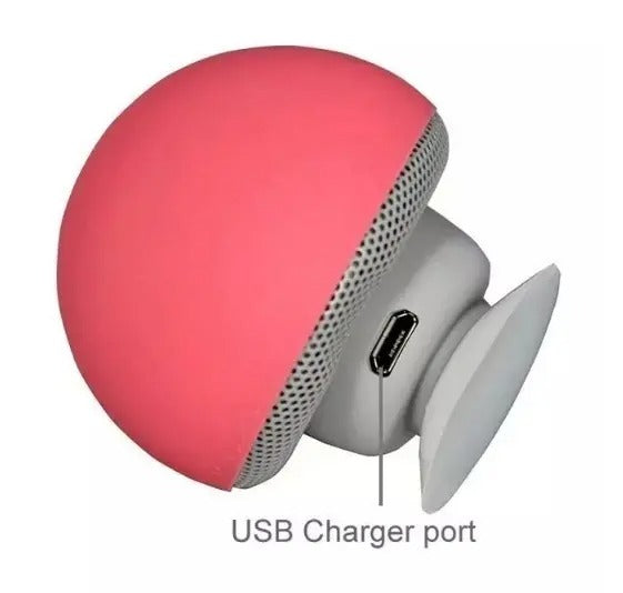 Kabelloser Mini-Bluetooth-Lautsprecher Pilzkopf Tragbarer BT-Lautsprecher Saugnapf Handy Tablet Subwoofer | 2023