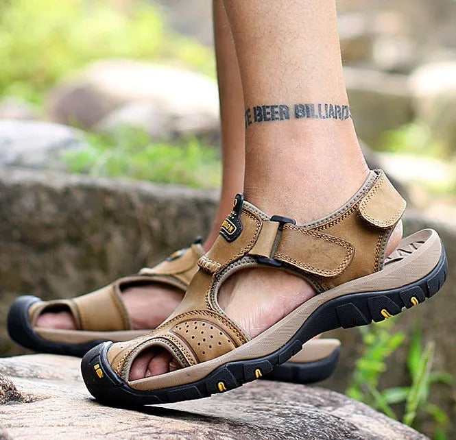 Neuankömmling Echtes Kuhleder Sommer Wandern Strand Wasser Sandalen | 7238
