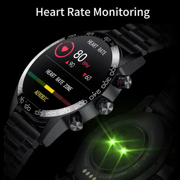 Herren-Smartwatch mit AMOLED-HD-Bildschirm und Bluetooth-Anruffunktion | BW0408