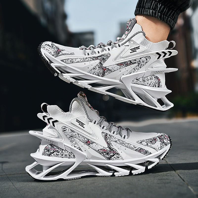 Leichte Laufschuhe für Herren, modisch, lässig, fliegend, gewebt, Turnschuhe, Blade-Sportschuhe | 1236