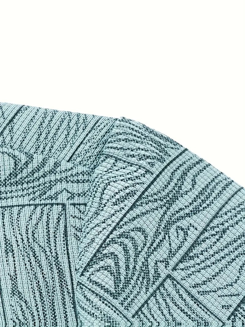 Leichtes Sommer-Golfhemd für Herren, lässiges Button-Up-Kurzarmhemd | Q135