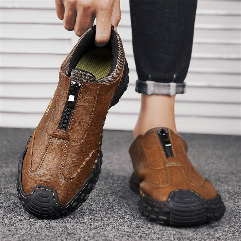 Fahrschuhe Lässige flache Loafer mit handgefertigten Nähten Lässige Wanderschuhe | 9511