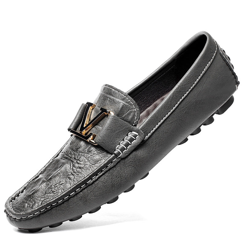 Hochwertige Echtlederschuhe Lässige Slipper Lederschuhe | H9901