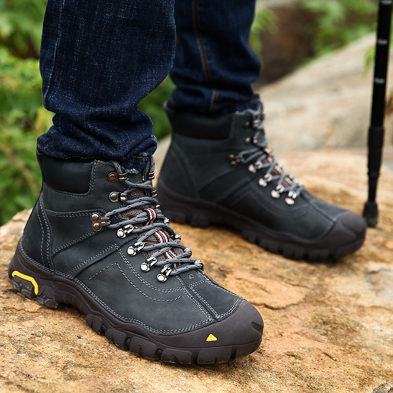 Herren Stiefeletten Wasserdicht Anti-Rutsch Trekking Outdoor Jagd Wandern Schneeschuhe | T8010