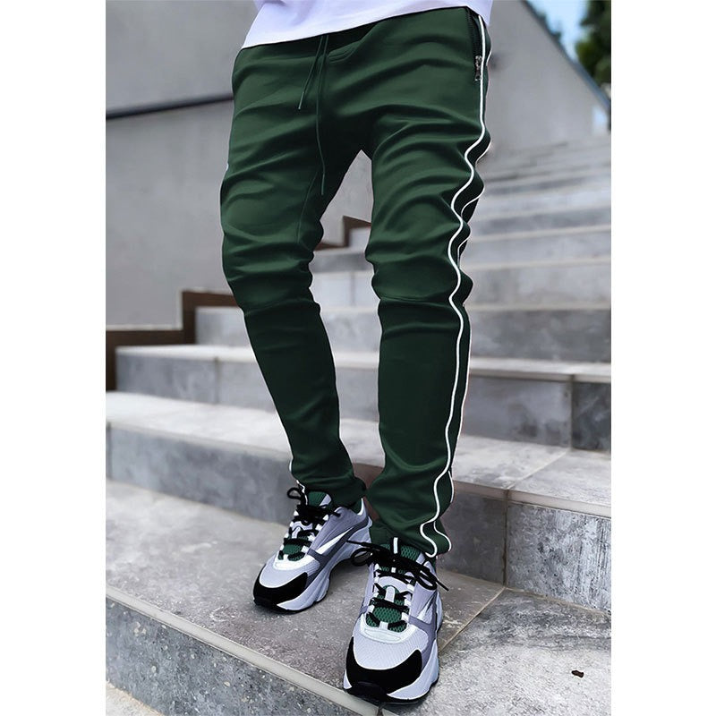 Herren Casual Joggers mit Kordelzug Elastischer Bund Cargohose Hip Hop Jogginghose | CK838