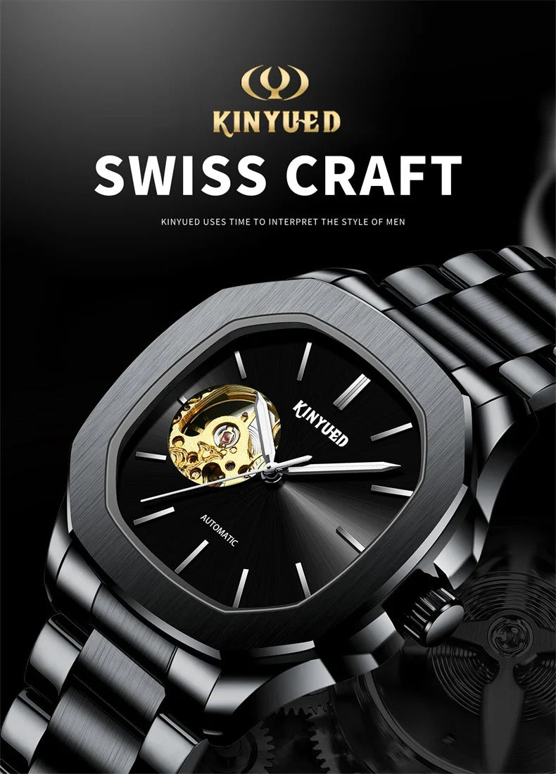 Herrenuhren Automatik Mechanisch Top-Marke Luxus Wasserdicht Edelstahl Uhr | J112