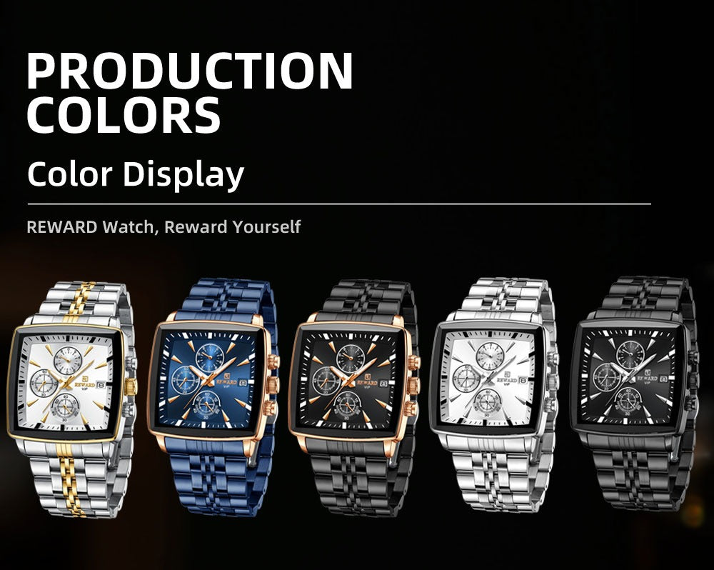 Herrenuhren Quarz Luxus Business Leuchtzeiger Wasserdichte Uhr | RD81100M