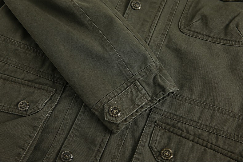 Herren Militärjacke mit mehreren Taschen, lässig, taktische Jacken, männlich, Caquetá Hombre | 9885