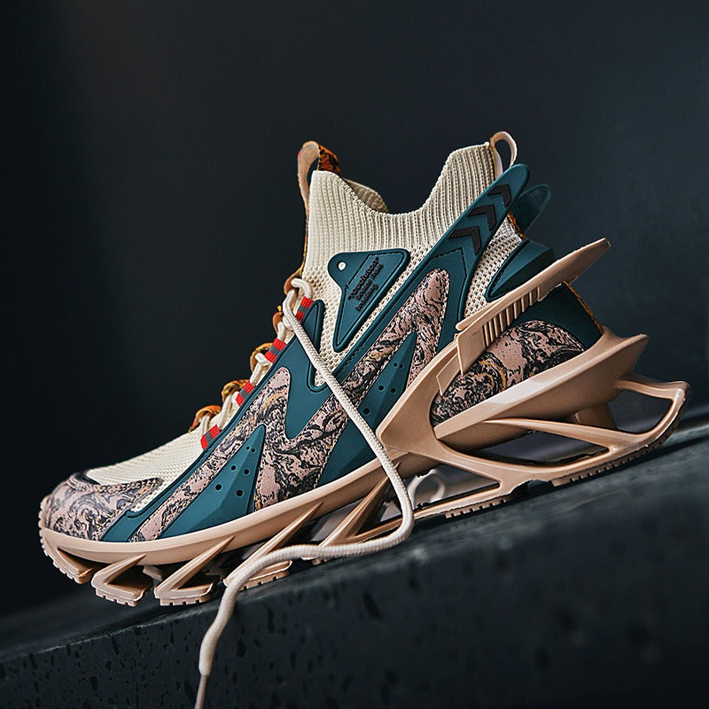 Leichte Laufschuhe für Herren, modisch, lässig, fliegend, gewebt, Turnschuhe, Blade-Sportschuhe | 1236