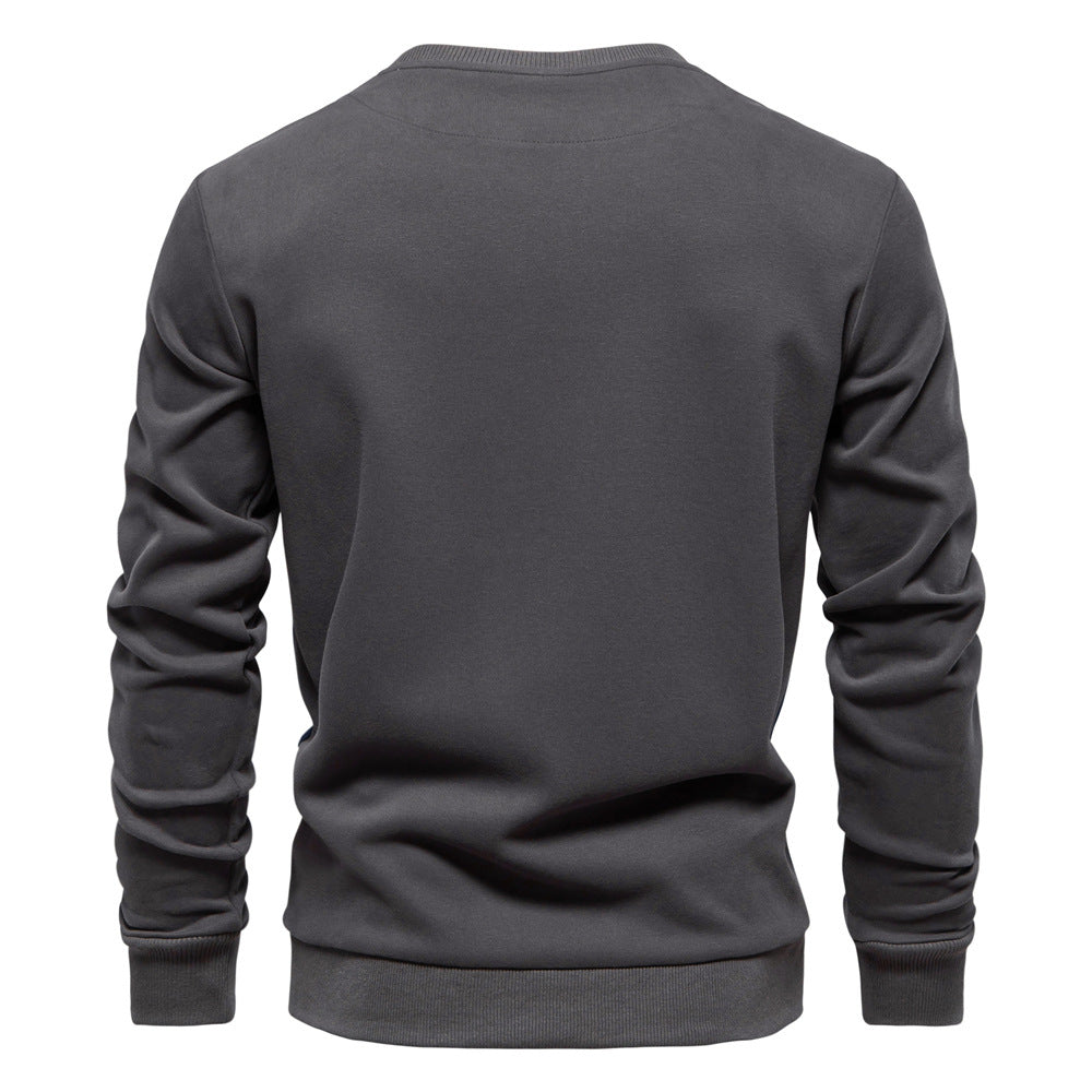 Herren Winter Sweatshirts Rundhalsausschnitt Casual Pullover Langarm Baumwolle Pullover Top | HD136