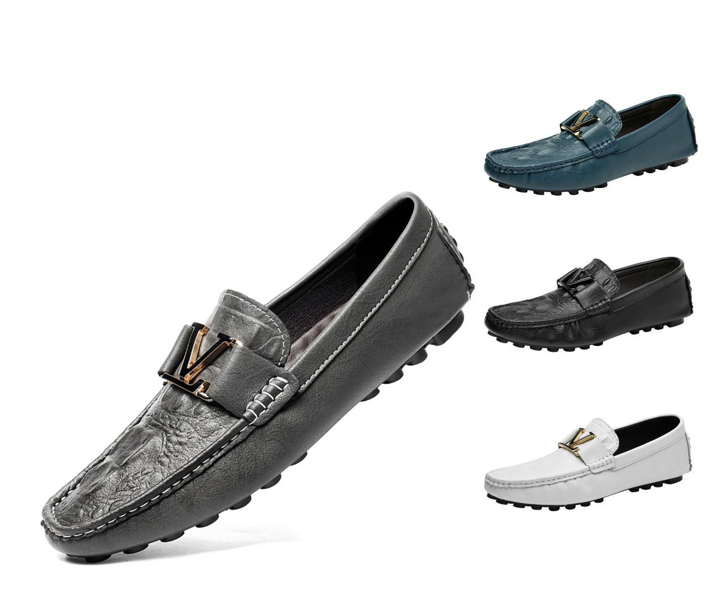 Hochwertige Echtlederschuhe Lässige Slipper Lederschuhe | H9901