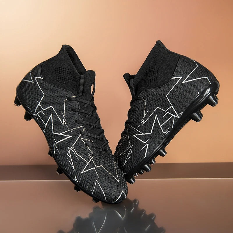 Atmungsaktive High-Top-Fußballschuhe mit langen Nägeln, Fußballtraining „Ronaldo Cleats“ | 23152