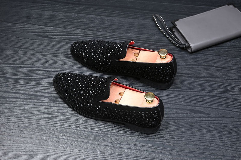 Herren Diamond Wingtip Loafers Casual Hochzeitsschuhe | A2362