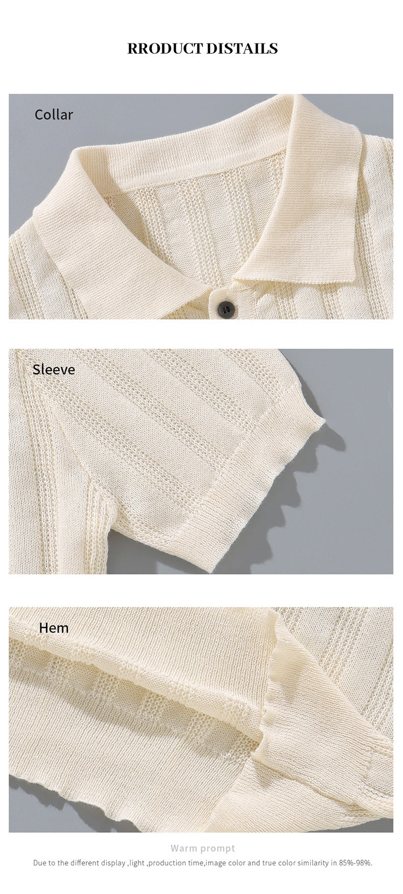 Hochwertiges Sommer-Strick-Kurzarm-Poloshirt für Herren, bequem und atmungsaktiv | POLO1