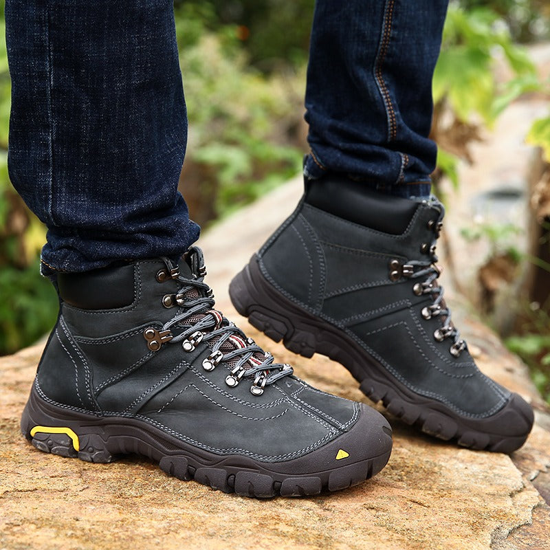 Herren Stiefeletten Wasserdicht Anti-Rutsch Trekking Outdoor Jagd Wandern Schneeschuhe | T8010