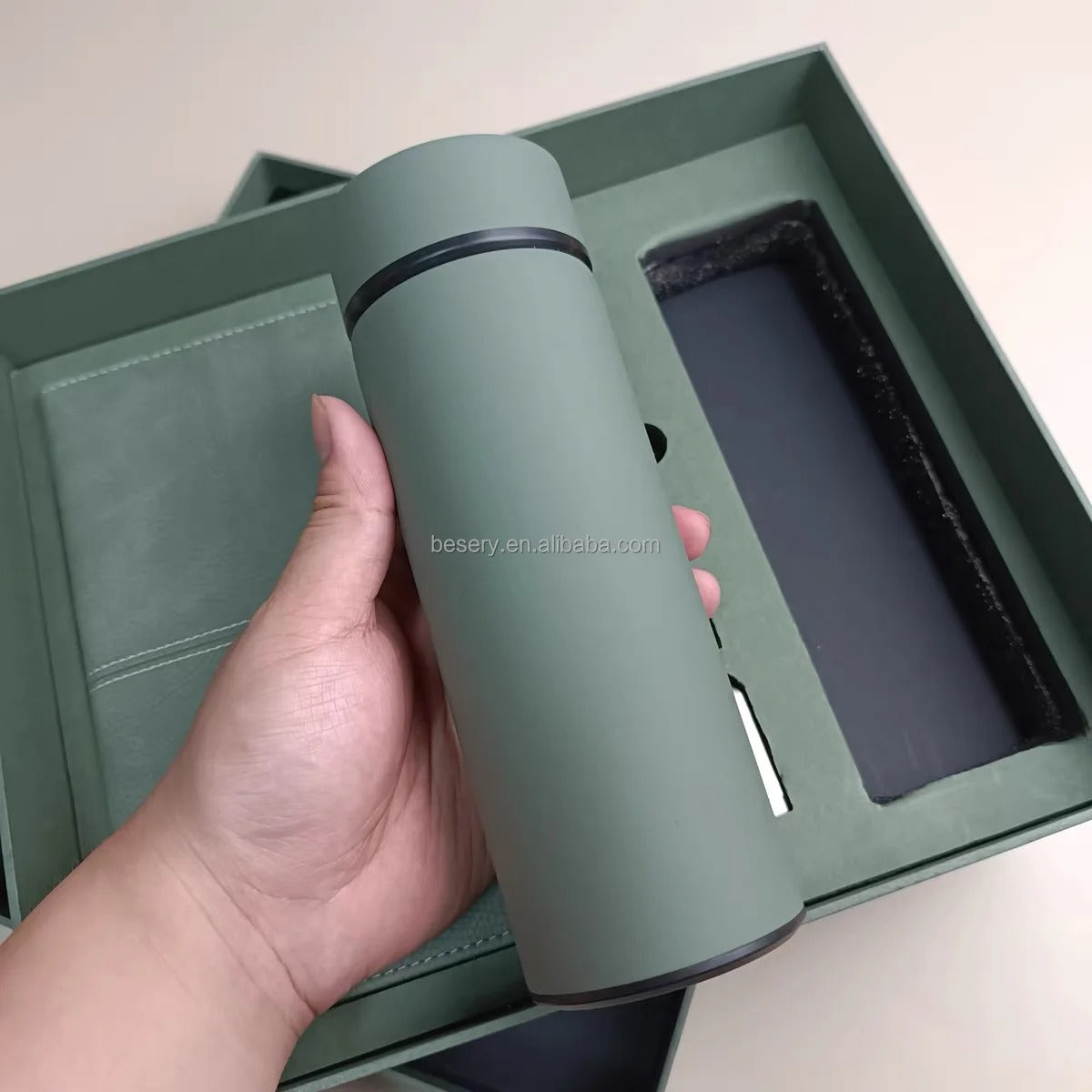 Premium A5 Notizbuch Geschenkset mit Stift USB-Stick & Thermobecher Geschenkset | 11111
