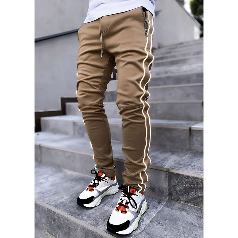 Herren Casual Joggers mit Kordelzug Elastischer Bund Cargohose Hip Hop Jogginghose | CK838