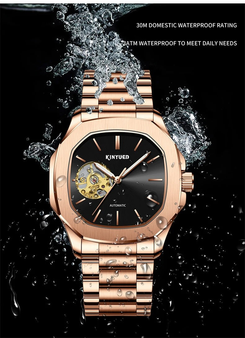 Herrenuhren Automatik Mechanisch Top-Marke Luxus Wasserdicht Edelstahl Uhr | J112