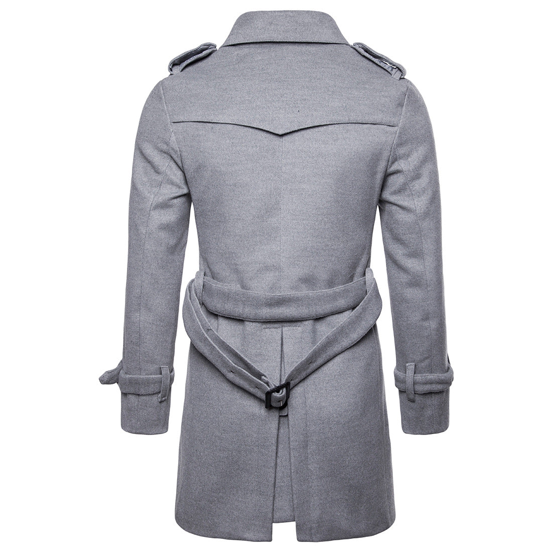 Herren Formeller Business Herbst Winter Casual Revers Zweireihiger Premium Baumwollmantel Langer Trenchcoat Jacke | 9280