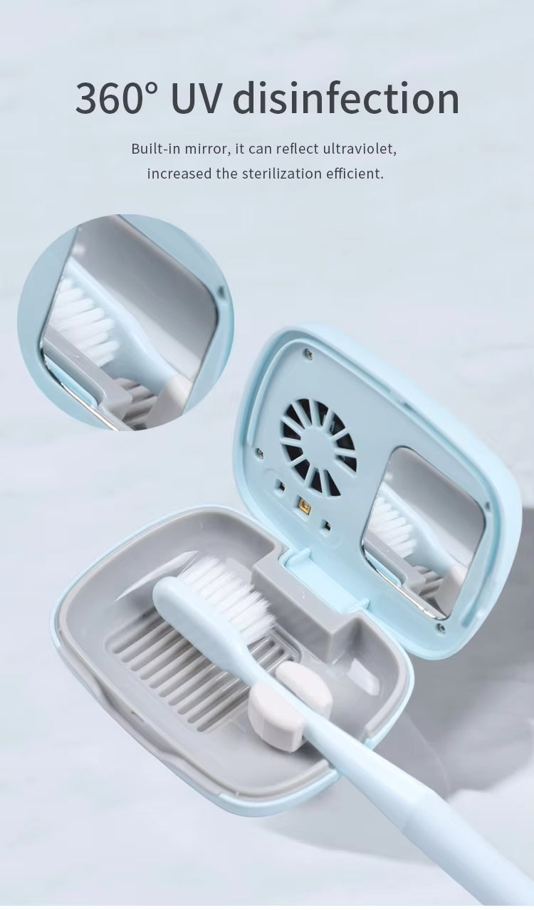 Mini-UVC-Zahnbürsten-Sterilisatorbox Tragbare Hygienelösung für keimfreie Bürsten | STB-021