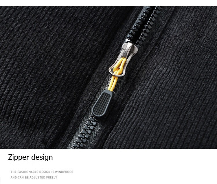 Wintermantel aus Cord, Pufferjacke, lockere, warme Bomberjacke aus Wattebaumwolle (Tasche nicht im Lieferumfang enthalten) | HP-009