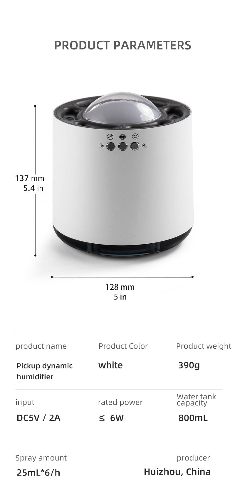 Neuester Diffusor für ätherische Öle, Luftbefeuchter, Aromatherapie-Diffusor für Zuhause, Discokugel, mit kühlem Nebel und LED-Leuchten | 262