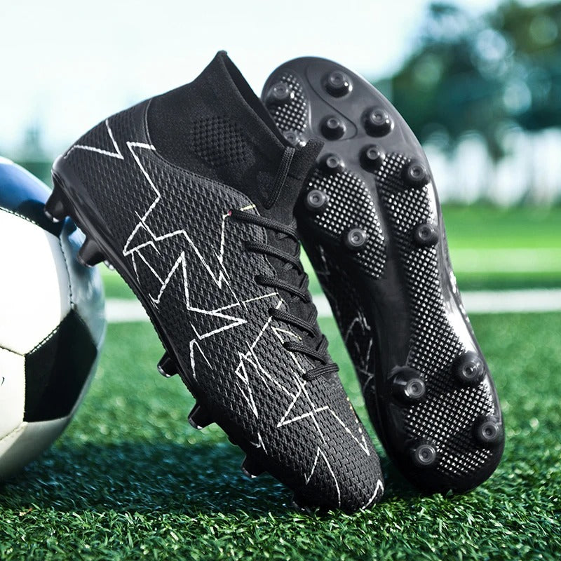 Atmungsaktive High-Top-Fußballschuhe mit langen Nägeln, Fußballtraining „Ronaldo Cleats“ | 23152