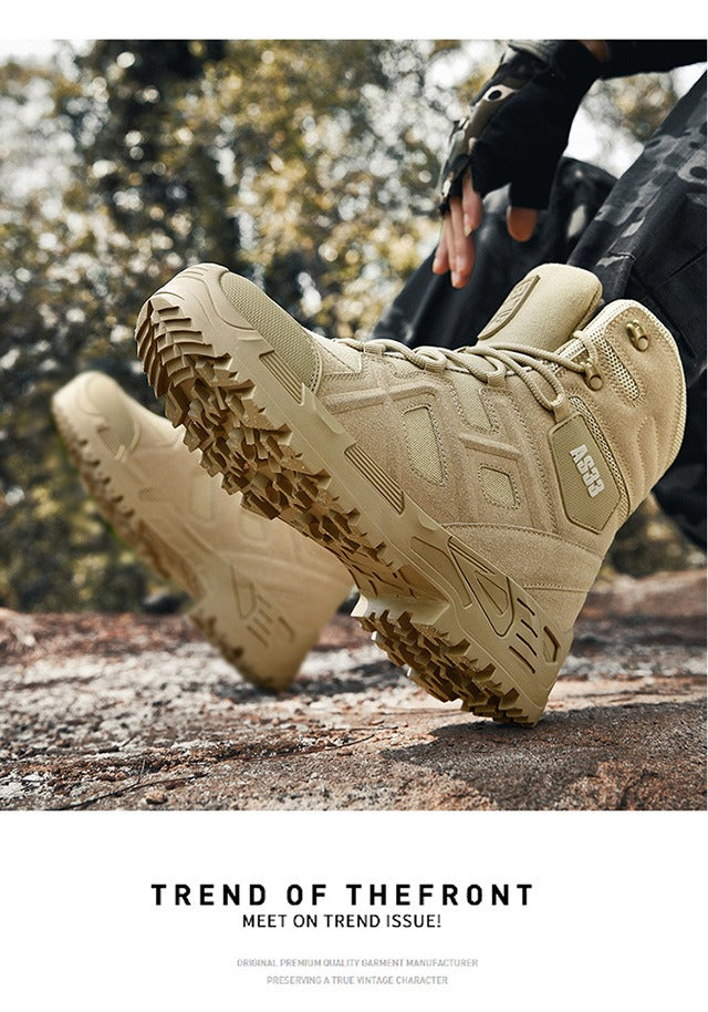 Wasserdichte Wanderstiefel für Herren, Militär, Kampf, Taktisch, Atmungsaktiv, Wüstenstiefel | 307