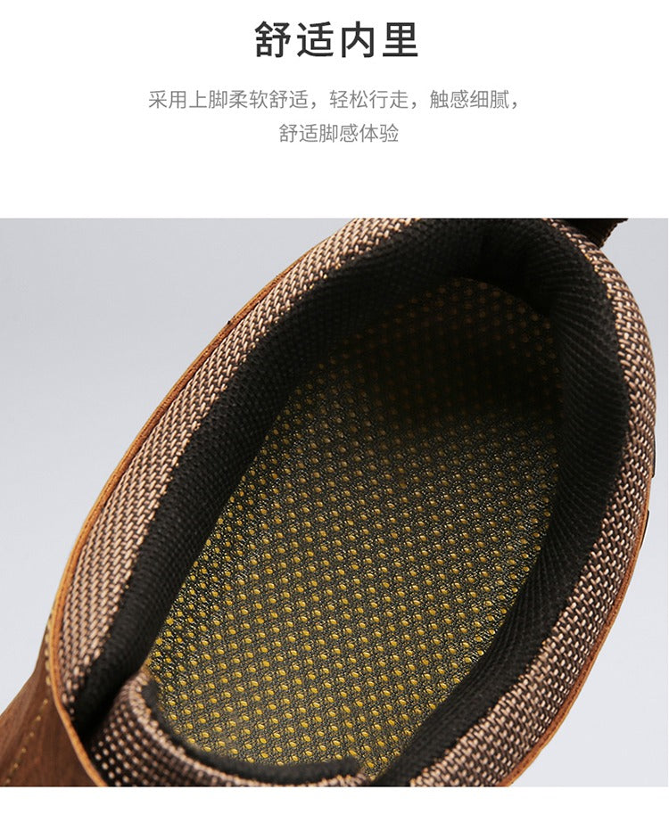 Fahrschuhe Lässige flache Loafer mit handgefertigten Nähten Lässige Wanderschuhe | 9511