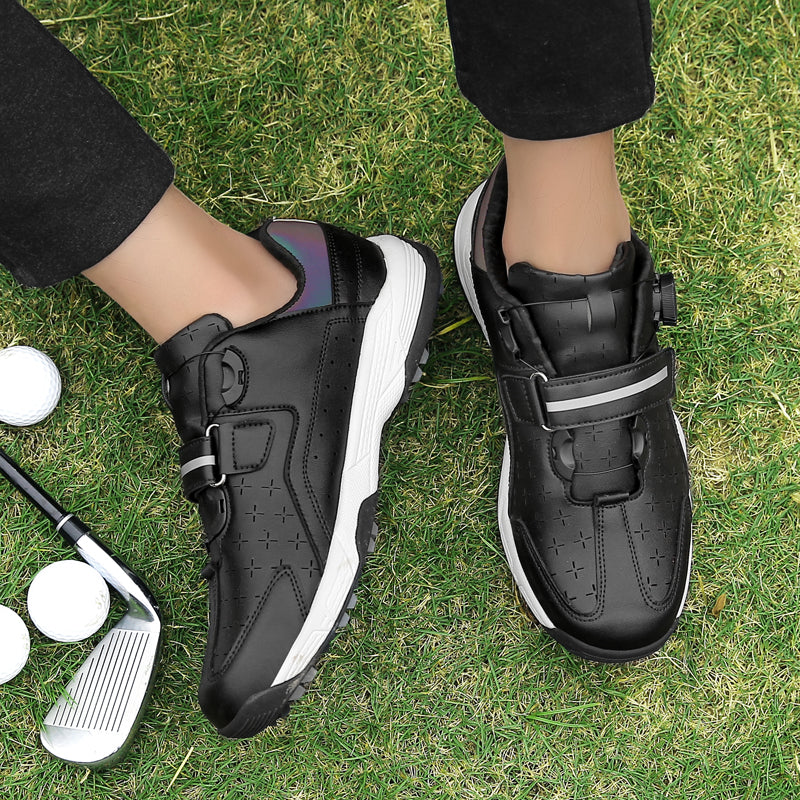 Herren Golfschuhe Bequeme Schnellschnürung Outdoor Sneakers | F9965