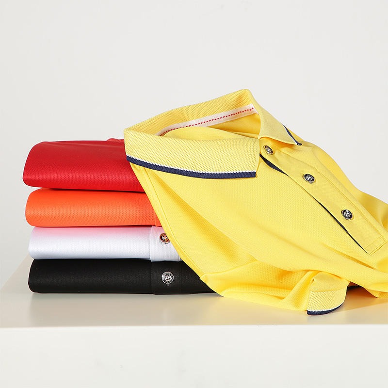 Herren-Golf-Poloshirt mit kurzen Ärmeln und Revers, schnelltrocknend und mit gesticktem Design | SG2316