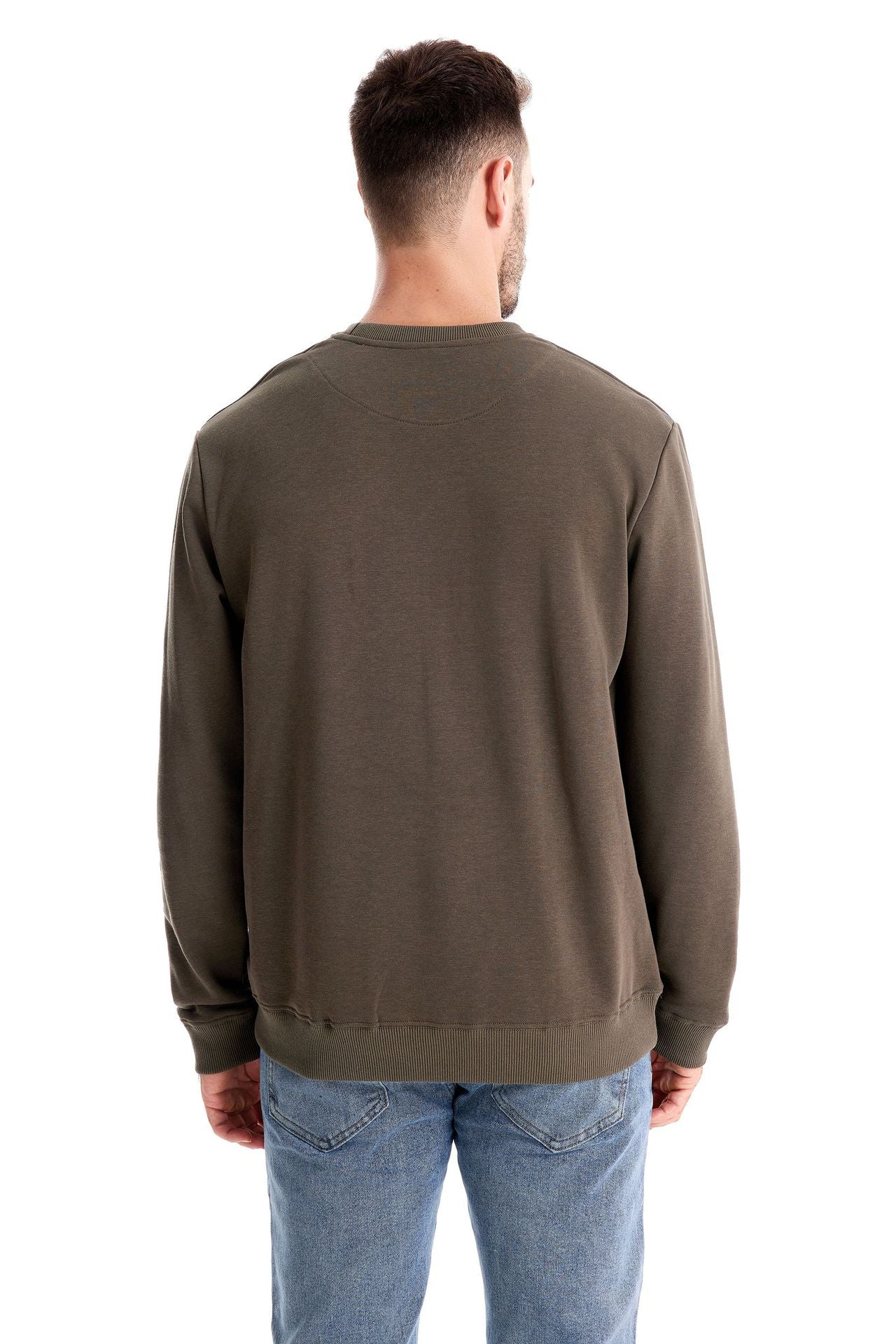 Winterdicker Pullover mit Rundhalsausschnitt, einfarbig, langärmelig, warm, schmaler Pullover | HD156